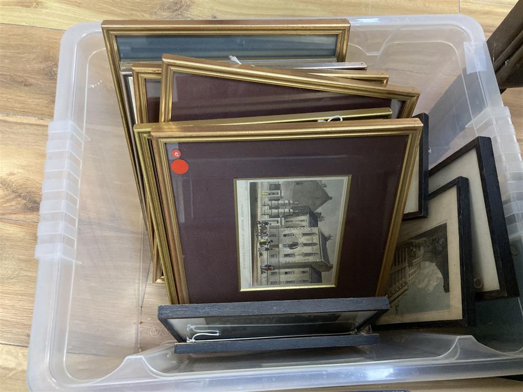 A large collection of mixed prints and etchings etc